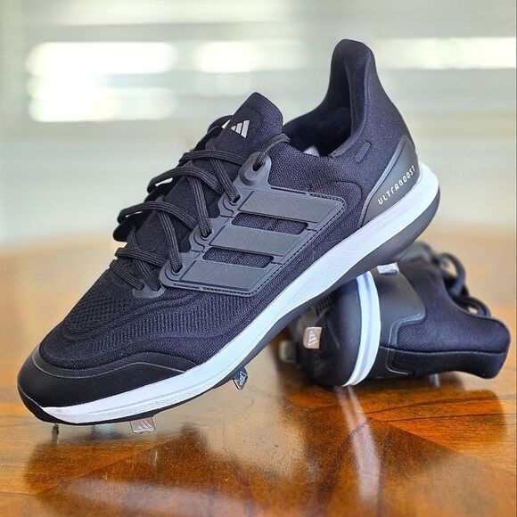 Adidas UltraBoost Light Baseball Cleats Black White NBY ID8610 Men’s 12.5 New LE - Picture 1 of 16